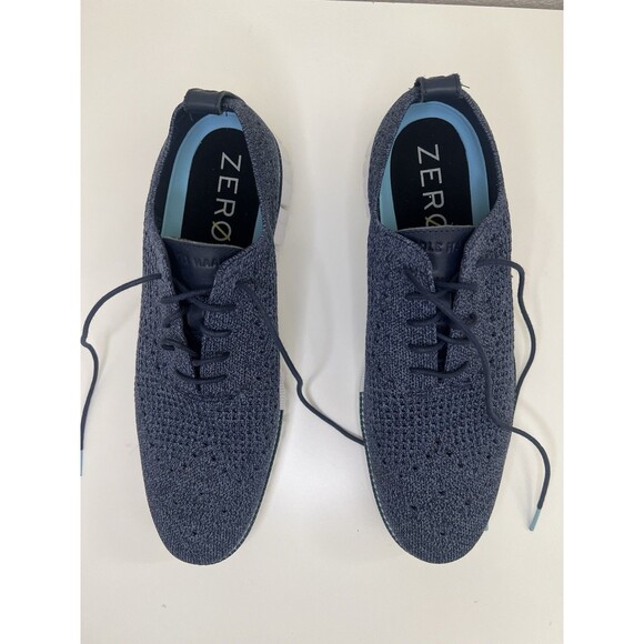 Cole Haan Zerogrand Stitchlite Wingtip Oxford Shoes Mens 12 M Blue White Lace Up main image 7